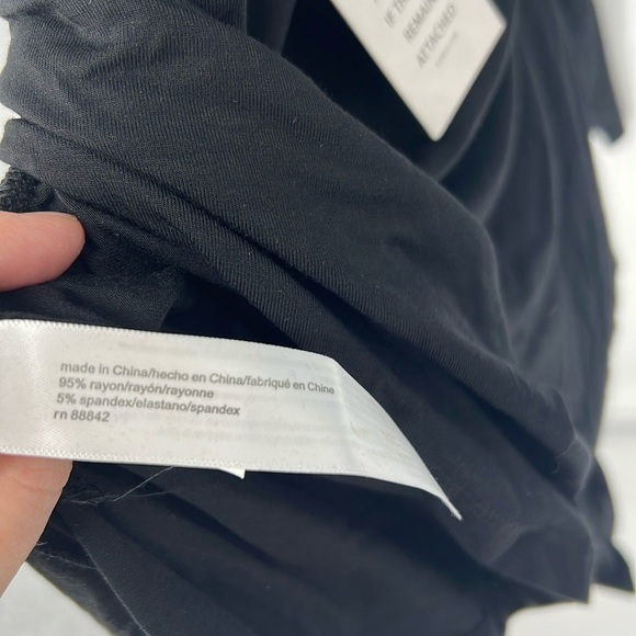 Eloquii NWT black off shoulder tie Blouse women’s 26/28 - Picture 6 of 7